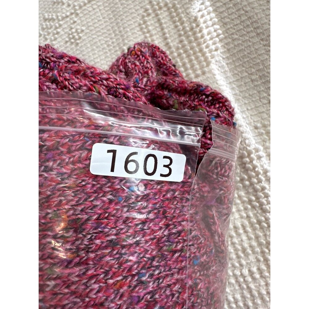Drapers & Damons Women Cardigan Sz M Pink Speckled Sweater High-Neck SoftAF Cozy - Picture 12 of 13